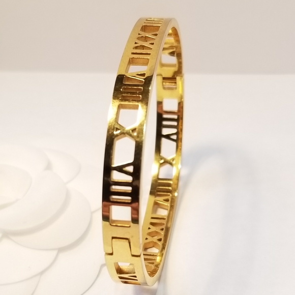 18k gold plated bangle bracelet - Picture 3 of 4
